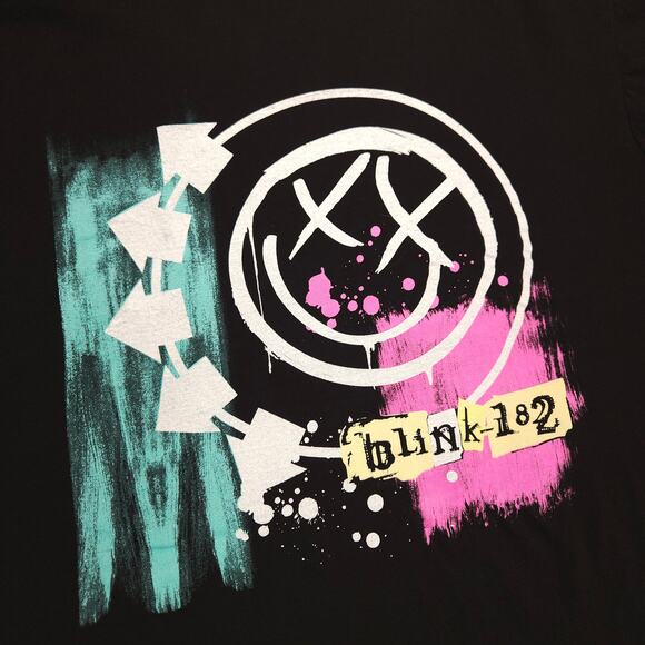 Blink 182 Band Short Sleeve Casual Graphic T-Shirt Adult Mens Size L Black - Picture 4 of 9